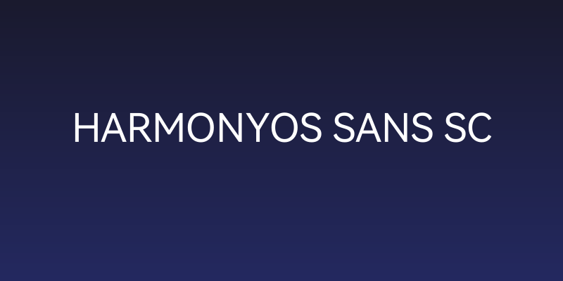 HarmonyOS Sans SC Social Header