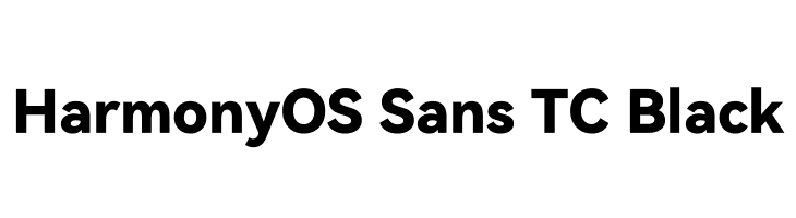 HarmonyOS Sans TC Black  لخطوط تنزيل