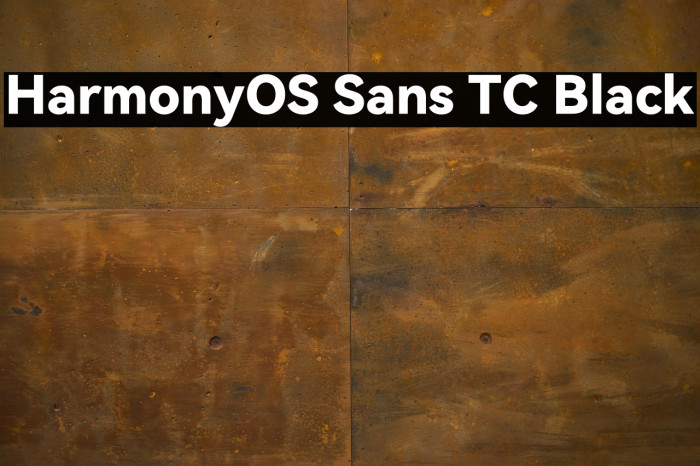HarmonyOS Sans TC Black Example 1