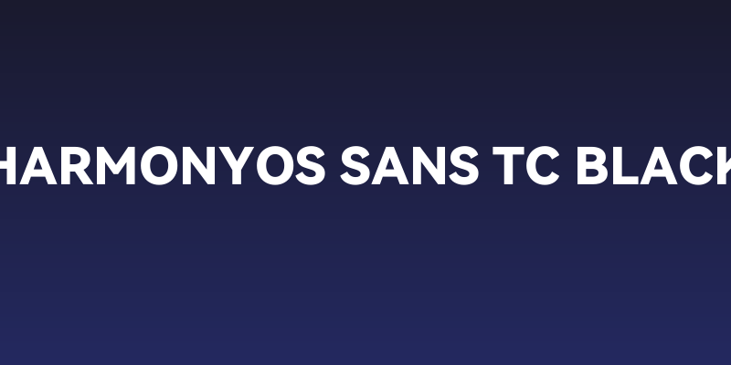 HarmonyOS Sans TC Black Social Header