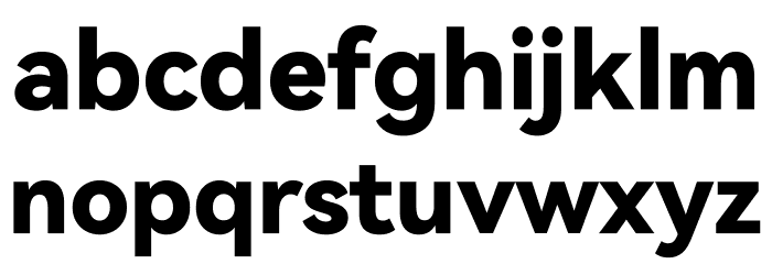 HarmonyOS Sans TC Black Font LOWERCASE