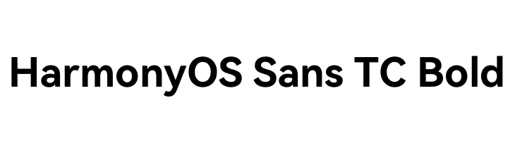 HarmonyOS Sans TC Bold  Descarca Fonturi Gratis
