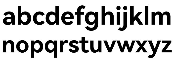 HarmonyOS Sans TC Bold Font LOWERCASE
