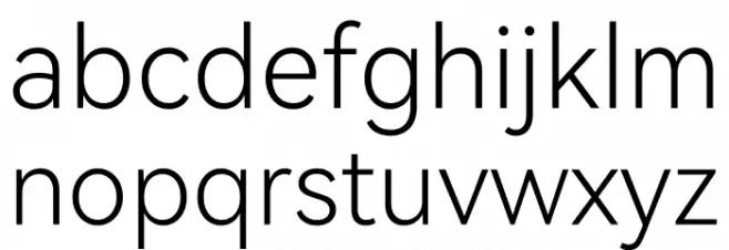 HarmonyOS Sans TC Light Font LOWERCASE