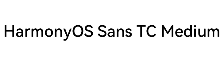 HarmonyOS Sans TC Medium  Frei Schriftart Herunterladen