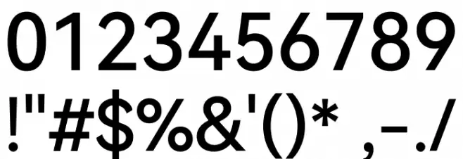 HarmonyOS Sans TC Medium Font OTHER CHARS