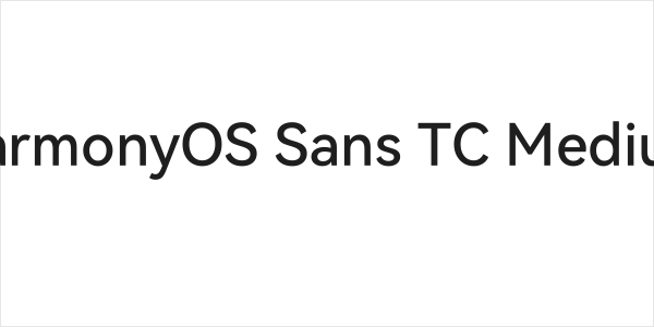HarmonyOS Sans TC Medium Logo