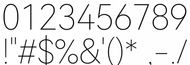 HarmonyOS Sans TC Thin Font OTHER CHARS