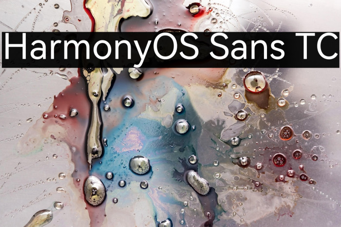 HarmonyOS Sans TC Example 1