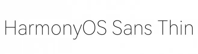 HarmonyOS Sans Thin  Frei Schriftart Herunterladen