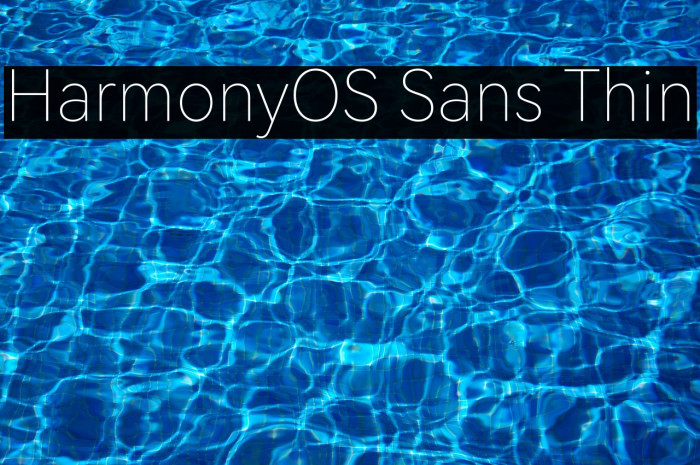 HarmonyOS Sans Thin Example 3