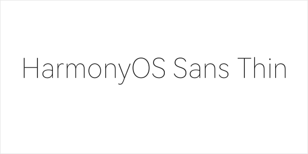 HarmonyOS Sans Thin Logo