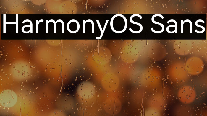 HarmonyOS Sans Example 1