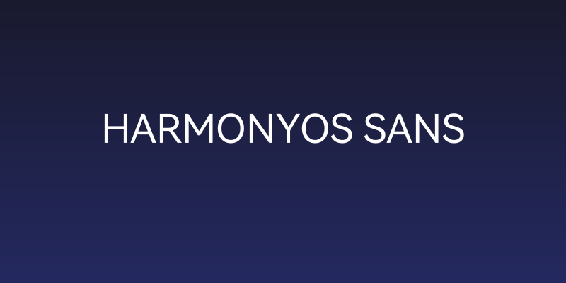 HarmonyOS Sans Social Header