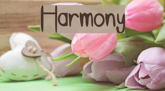 Harmony Font examples