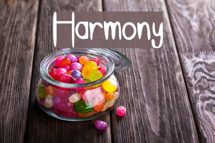 Harmony Font examples