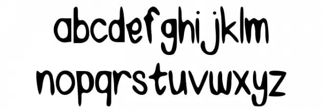 Harmony Font LOWERCASE