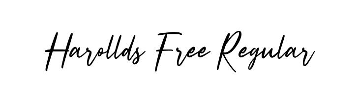 Harollds Free Regular  Free Fonts Download