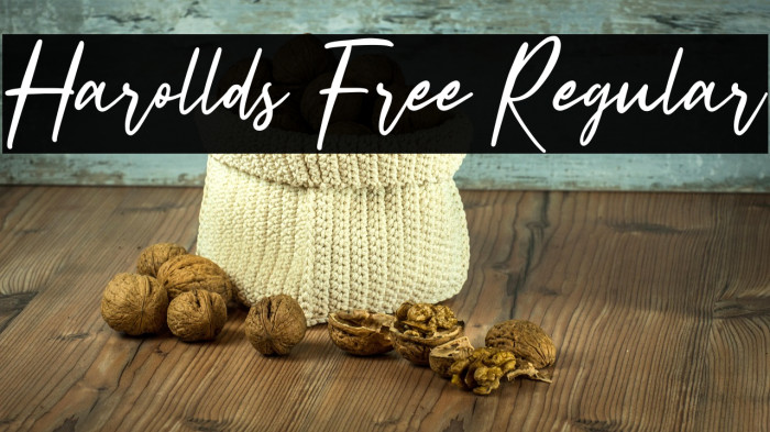 Harollds Free Regular Example 2