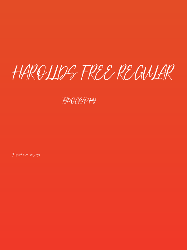 Harollds Free Regular Poster