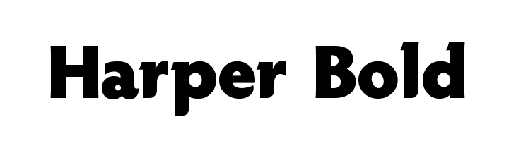 Harper Bold  フリーフォントのダウンロード