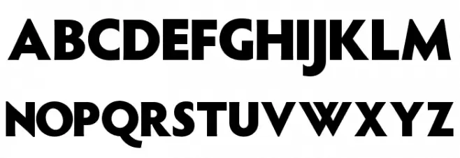 Harper Bold Schriftart Groß