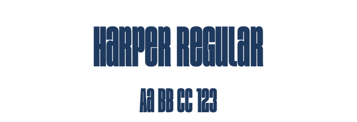 Harper Regular Font Preview