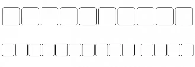 Harpers フォント その他の文字