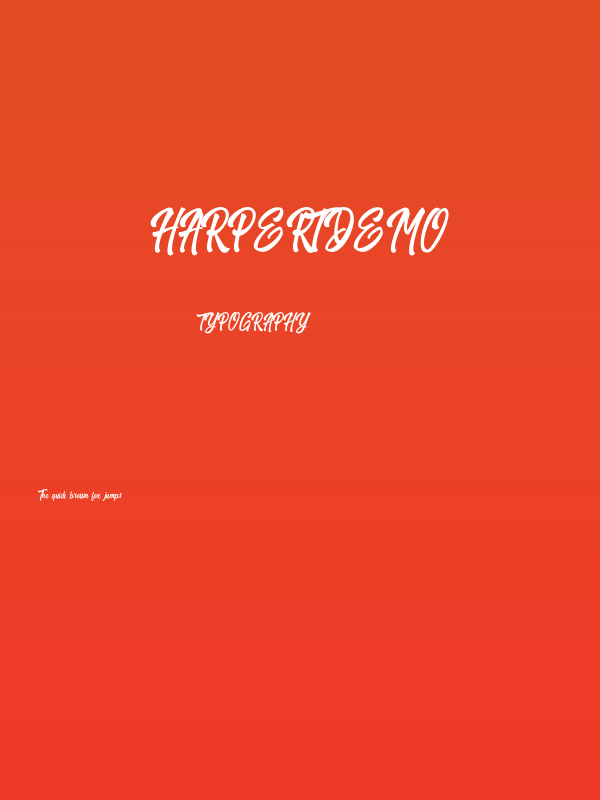 HarpertDemo Poster