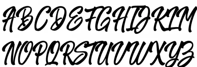 HarpertScript Шрифта ВЕРХНИЙ