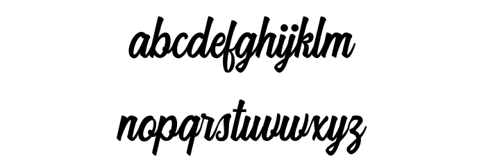 HarpertScript Font LOWERCASE