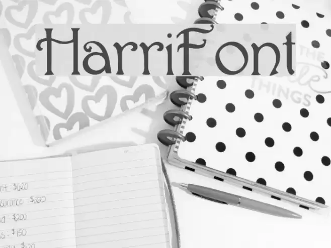 Harri Font examples
