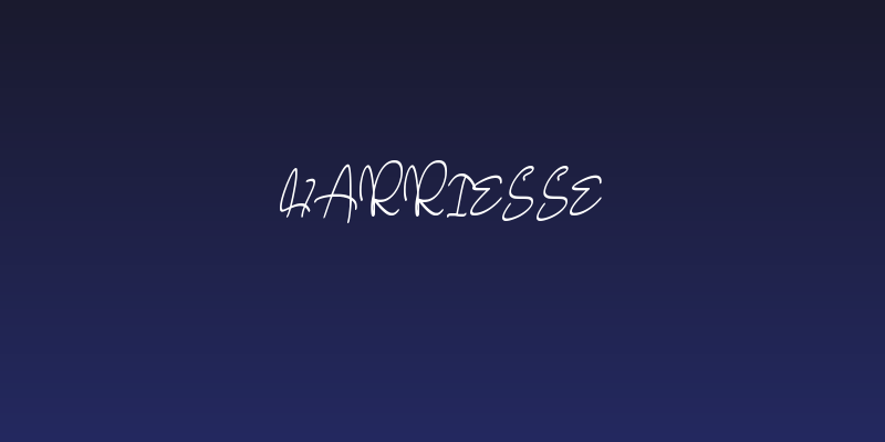 Harriesse Social Header