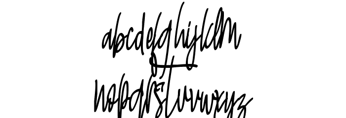 Harriesse Font LOWERCASE