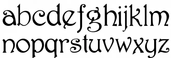 Harrington [Plain]:001.001 خط أحرف صغيرة