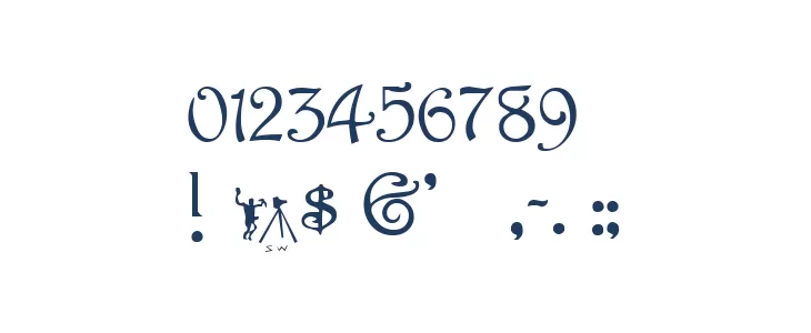 Harrington Regular Font OTHER CHARS