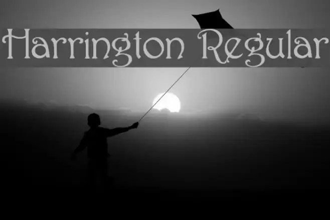 Harrington Regular Font examples