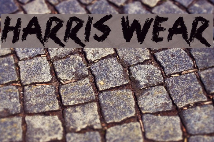 Harris Wear Font examples