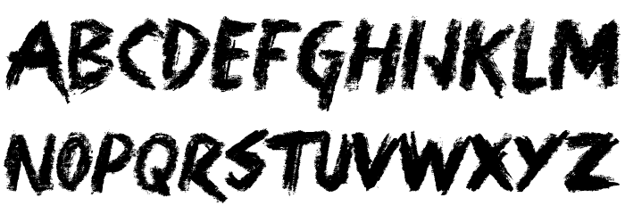 Harris Wear Font LOWERCASE