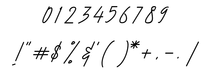 Harris Font OTHER CHARS