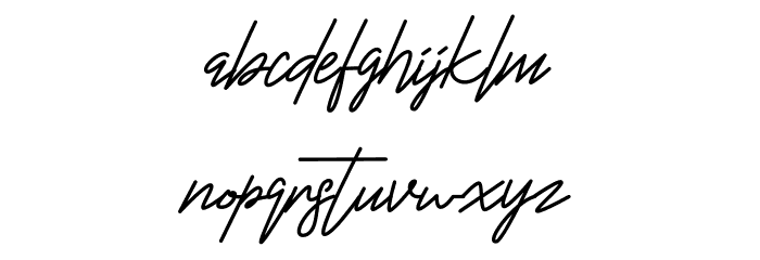 Harris Font LOWERCASE