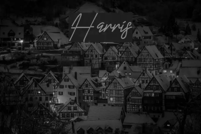 Harris Font examples