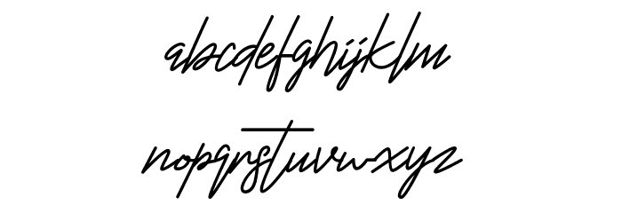 Harris Font LOWERCASE