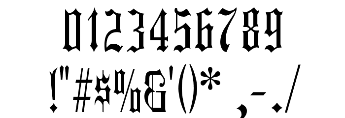 Harrowgate Font OTHER CHARS