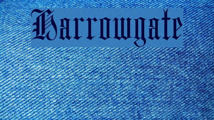 Harrowgate Font examples