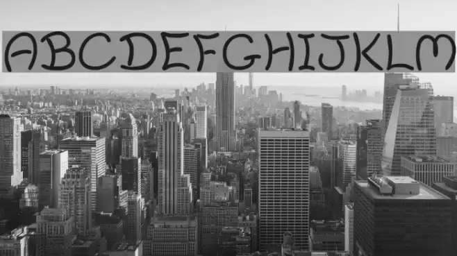 Harrowprint Font examples