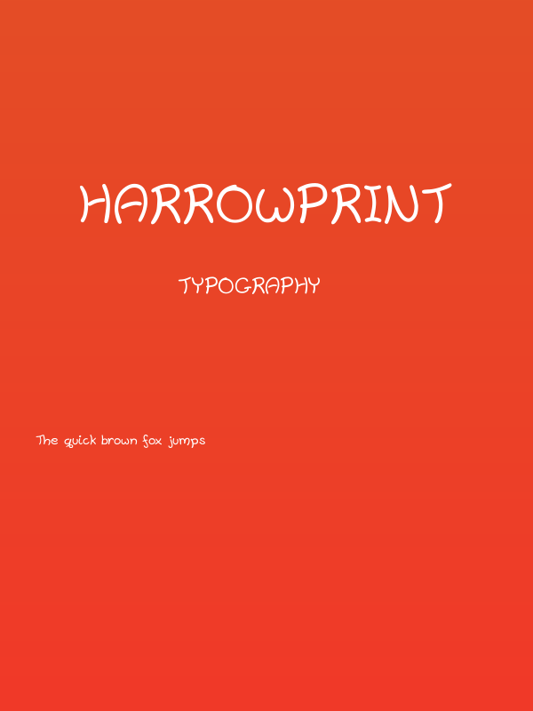 Harrowprint Poster