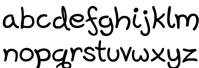 Harrowprint Font LOWERCASE