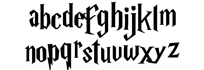 Harry P Font LOWERCASE