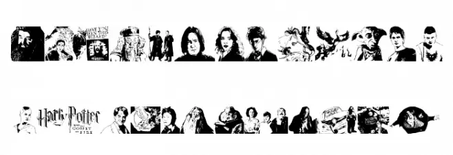 Harry Potter and the Dingbats Polices MAJUSCULES